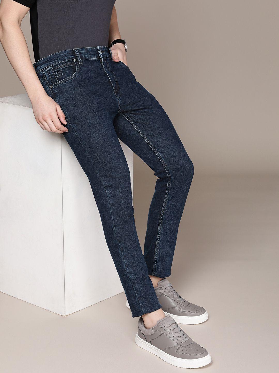 french connection men slim fit light fade stretchable jeans