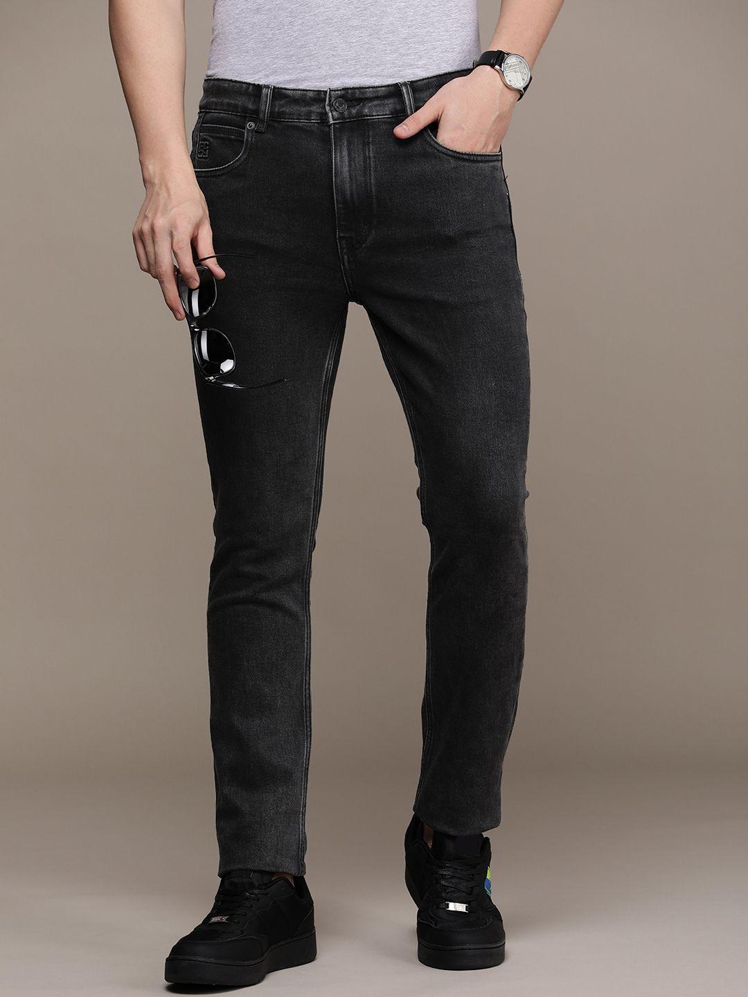french connection men slim fit light fade stretchable jeans