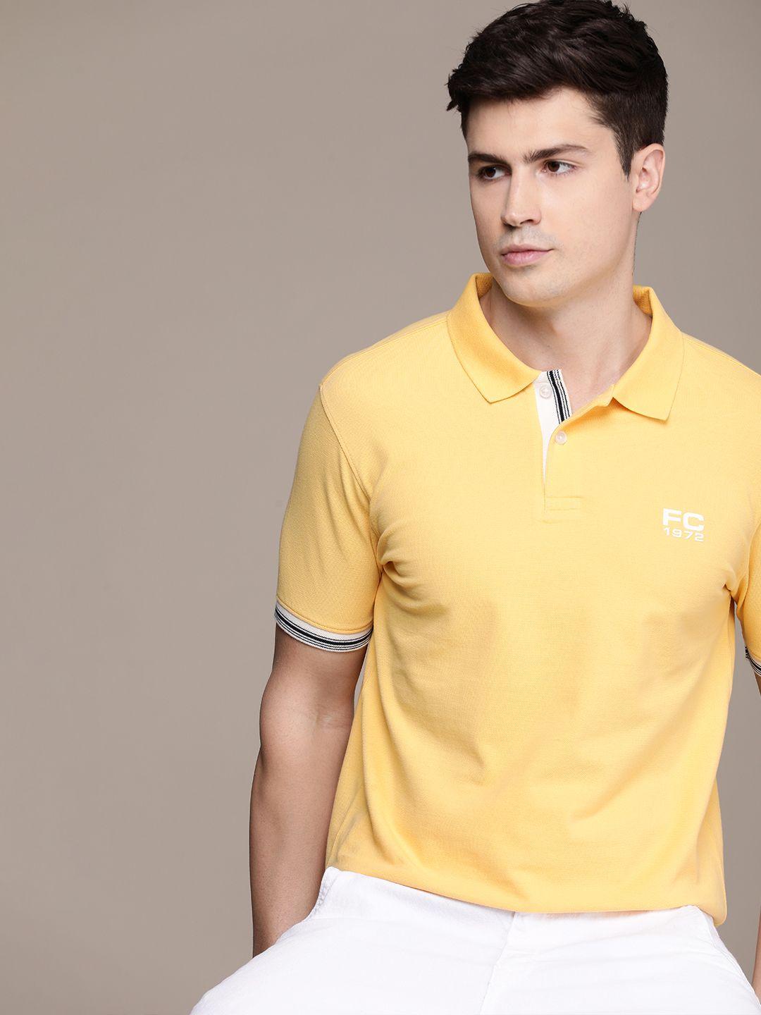 french connection pure cotton polo collar casual t-shirt