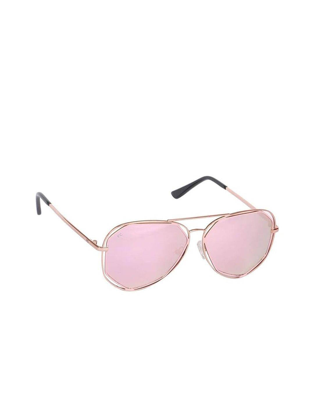 french connection women aviator sunglasses with uv protected lens