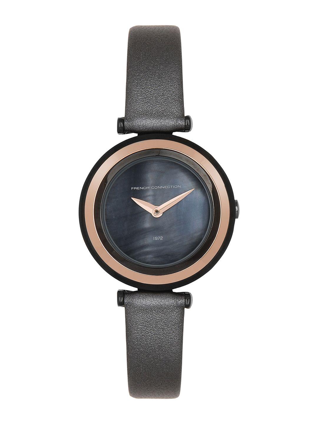 french connection women grey analogue watch