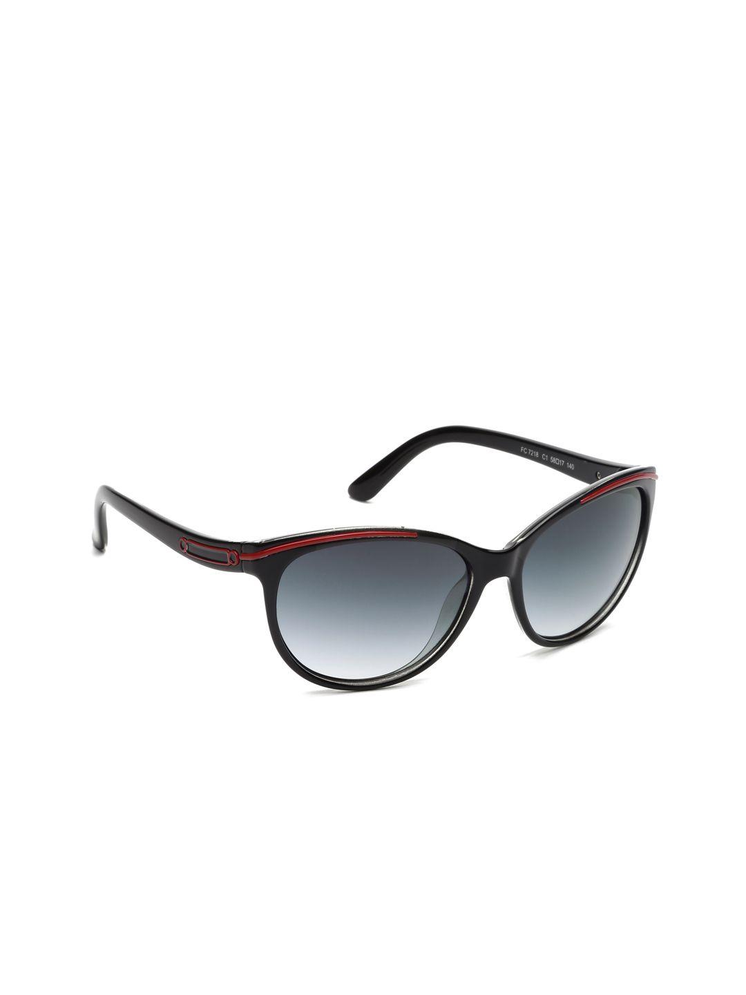 french connection women oval sunglasses fc 7218 c1 s