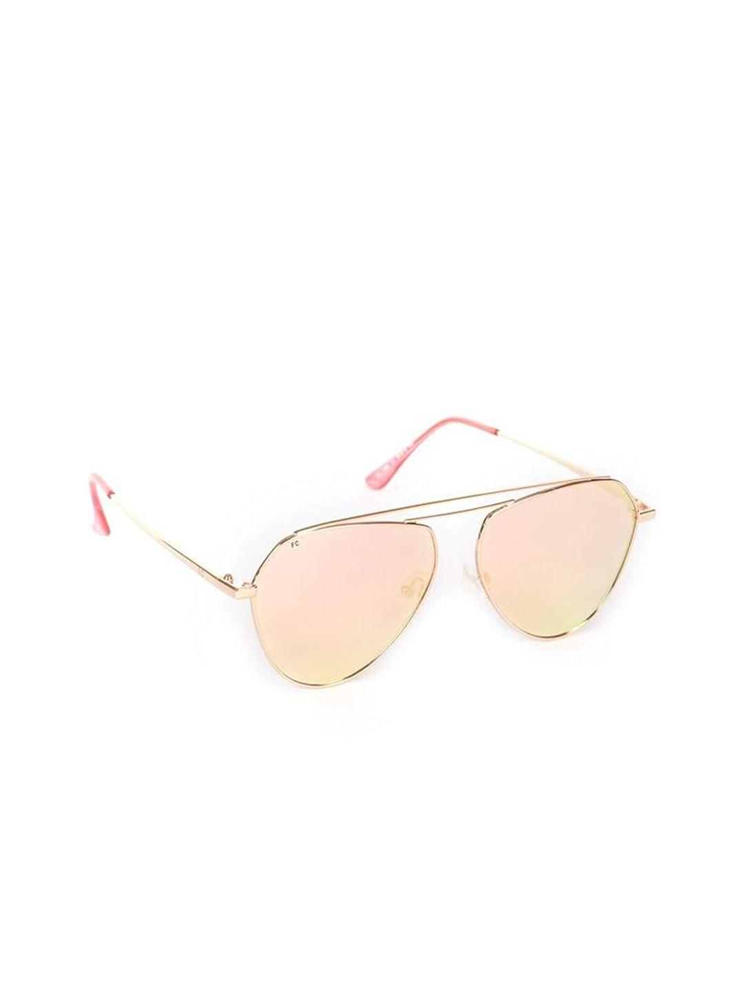 french connection women oval sunglasses with uv protected lens