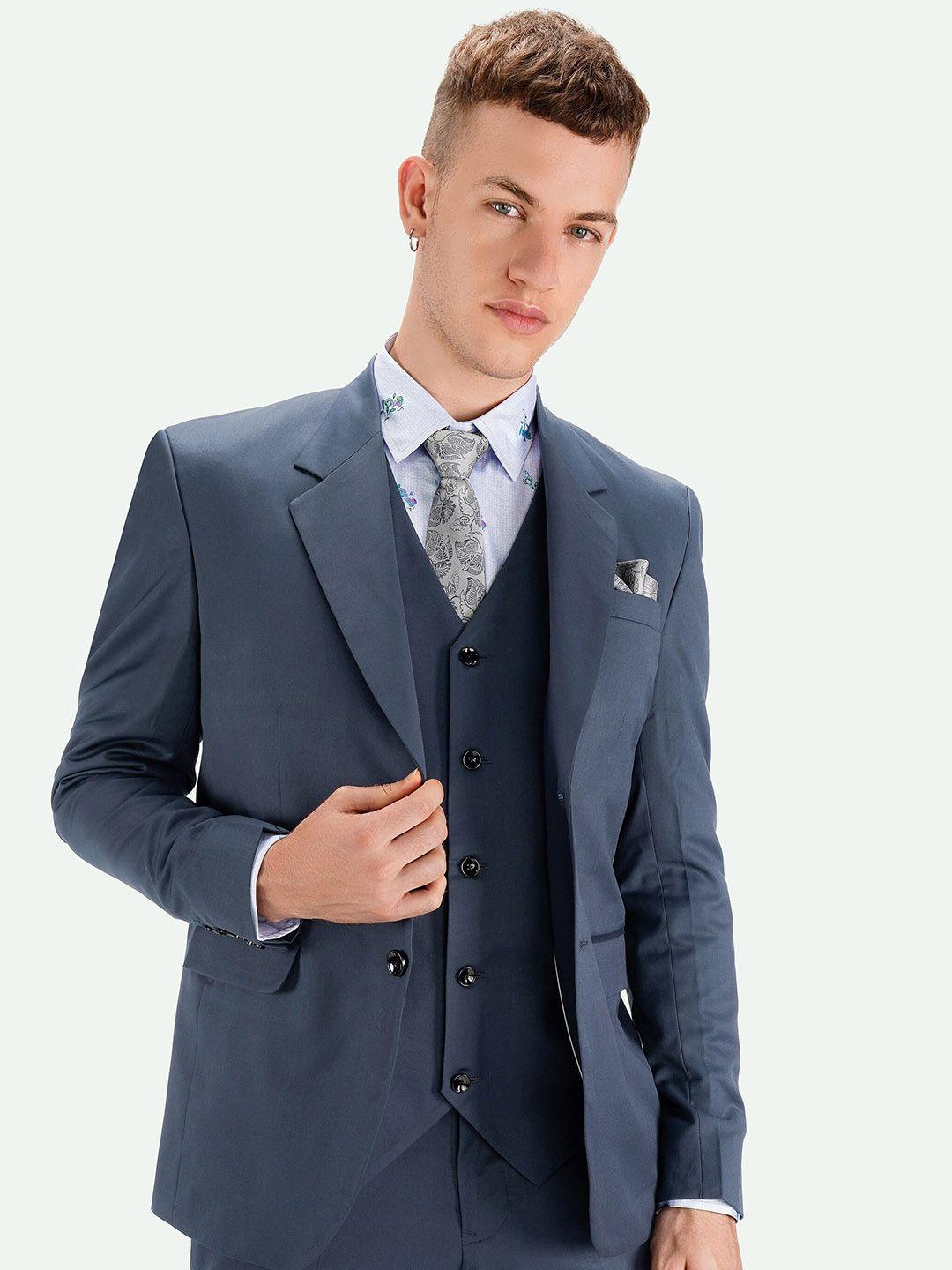 french crown single-breasted formal blazer