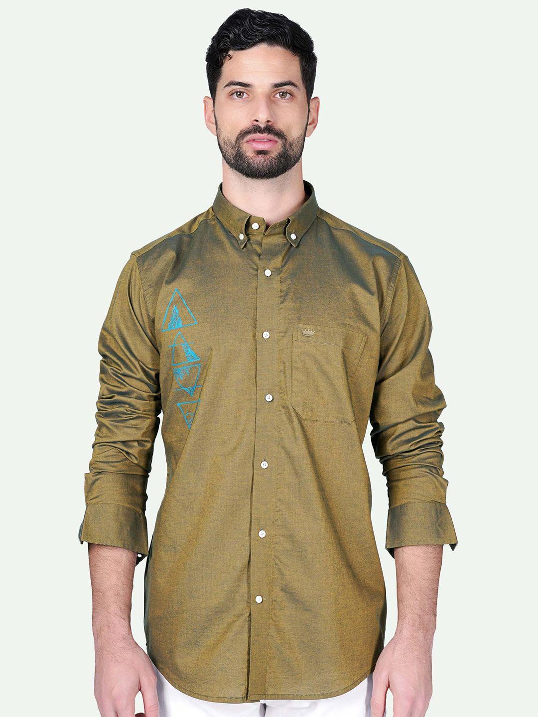 french crown standard graphic printed cotton casual shirt