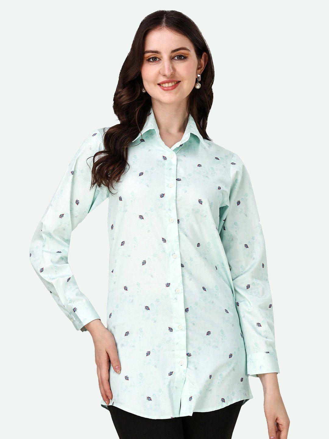 french crown standard opaque conversational printed cotton casual shirt