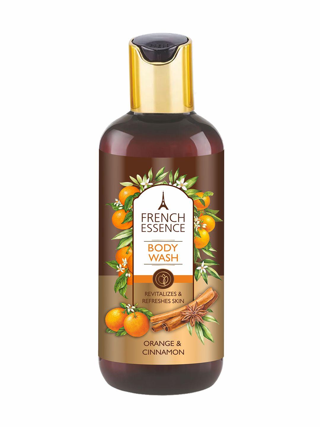 french essence orange & cinnamon body wash and scrub 300ml