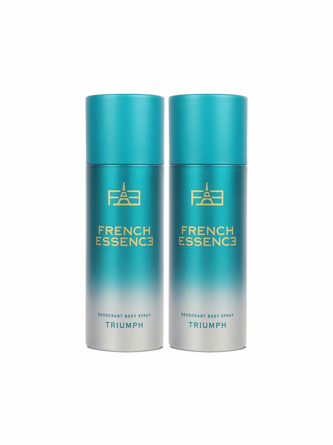 french essence set of 2 long lasting triumph deodorants body spray - 150ml each