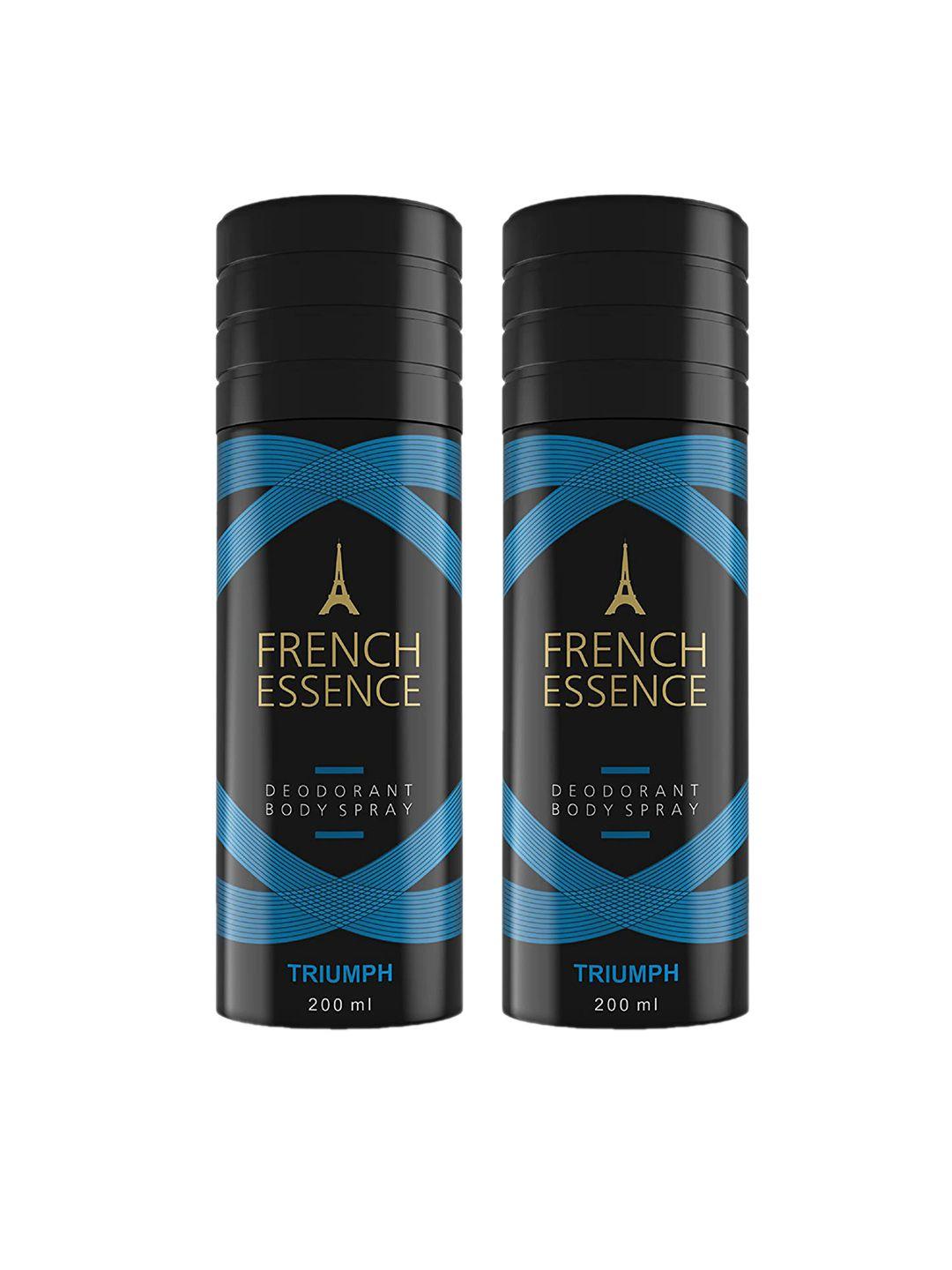 french essence set of 2 triumph deodorant body spray 200 ml (each)