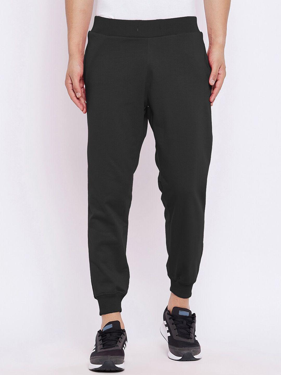 french flexious men mid-rise cotton joggers