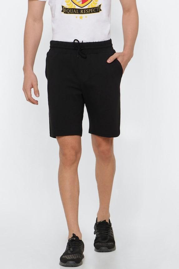 french terry drawstring shorts