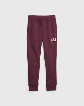 french terry knit joggers