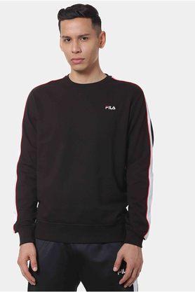 french terry men's sweatshirt - black