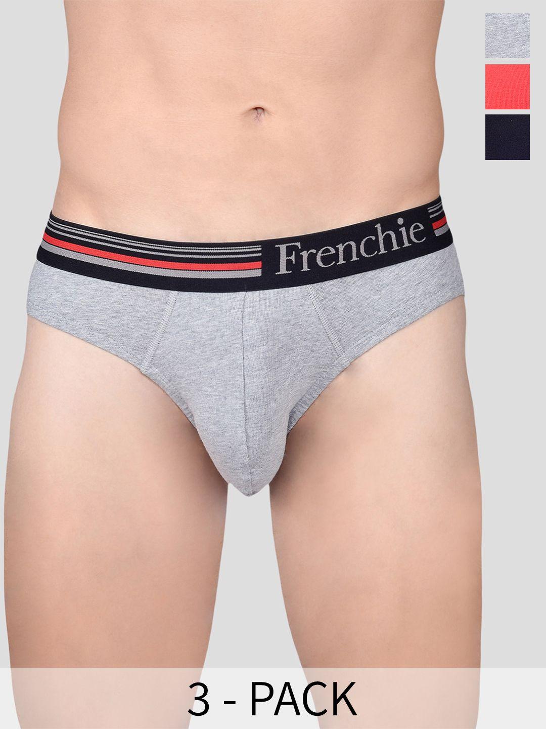 frenchie pack of 3 assorted pure cotton briefs casuals_4000_po3_s