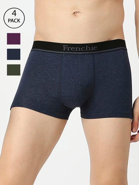 frenchie assorted snug fit trunks - pack of 4