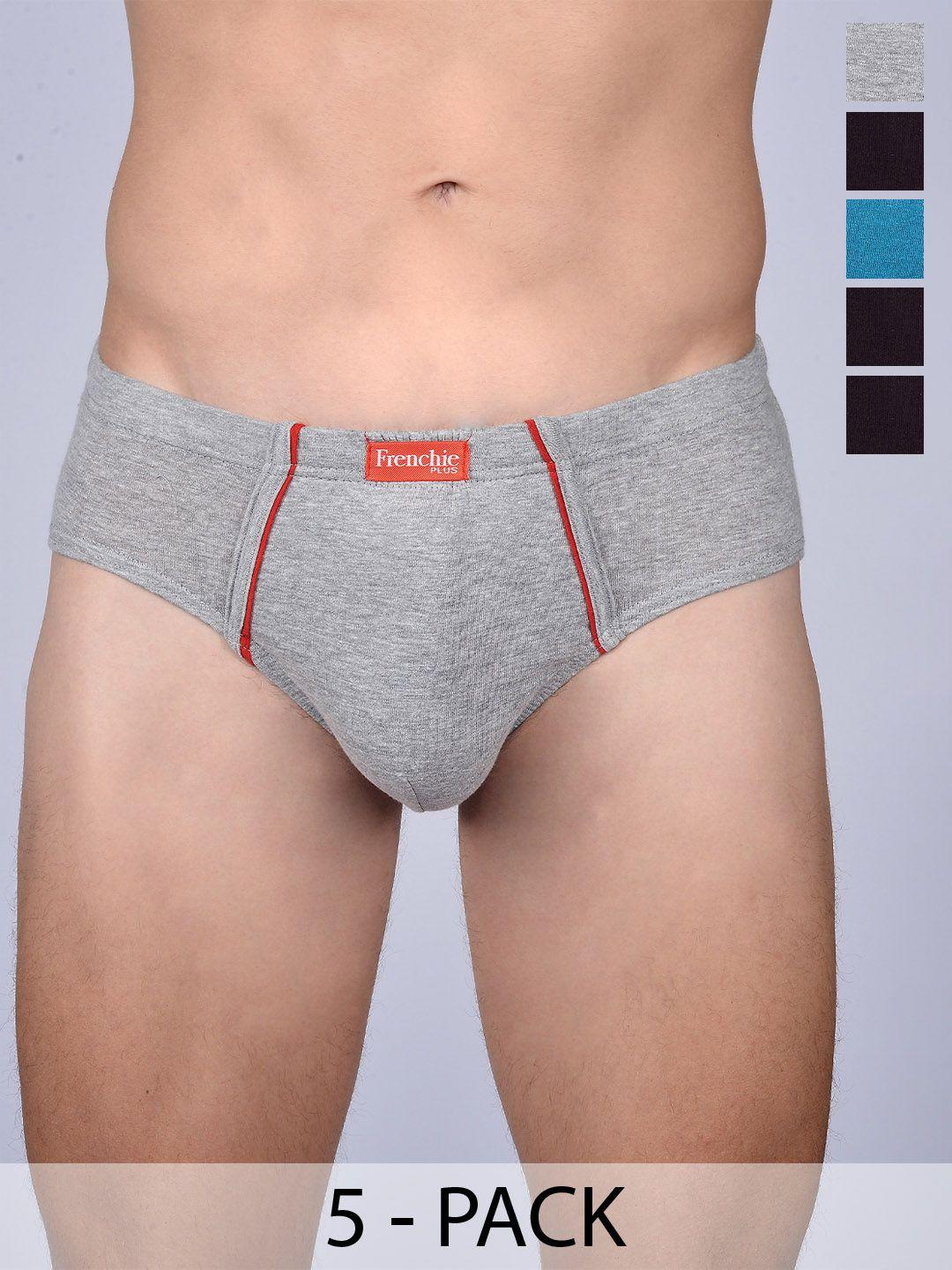 frenchie pack of 2 assorted cotton basic briefs fr-mi-bf-plusc-10p-95-po2