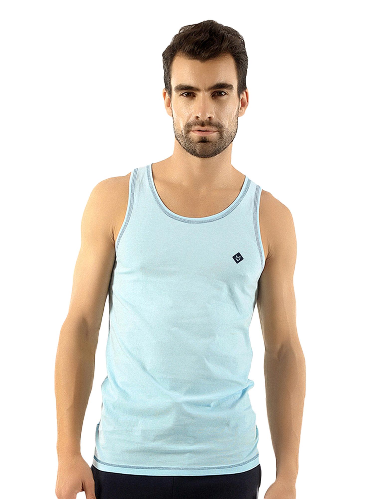 fresco slim fit 100 % cotton fashion vest (pack of 5)