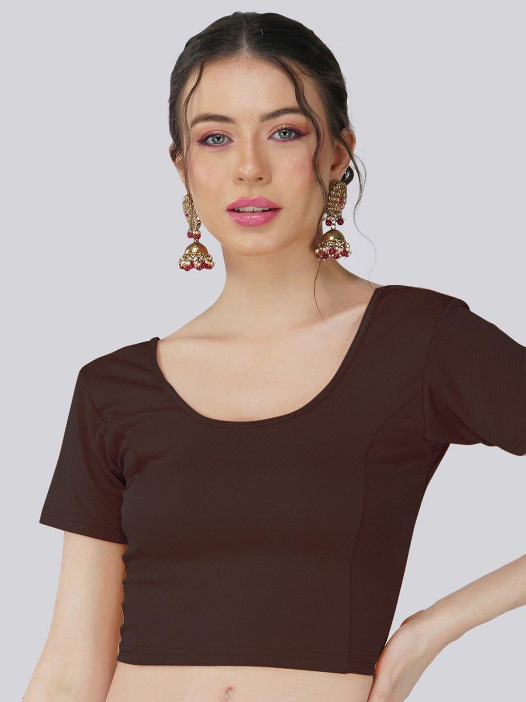fressia fabrics stretchable saree blouse
