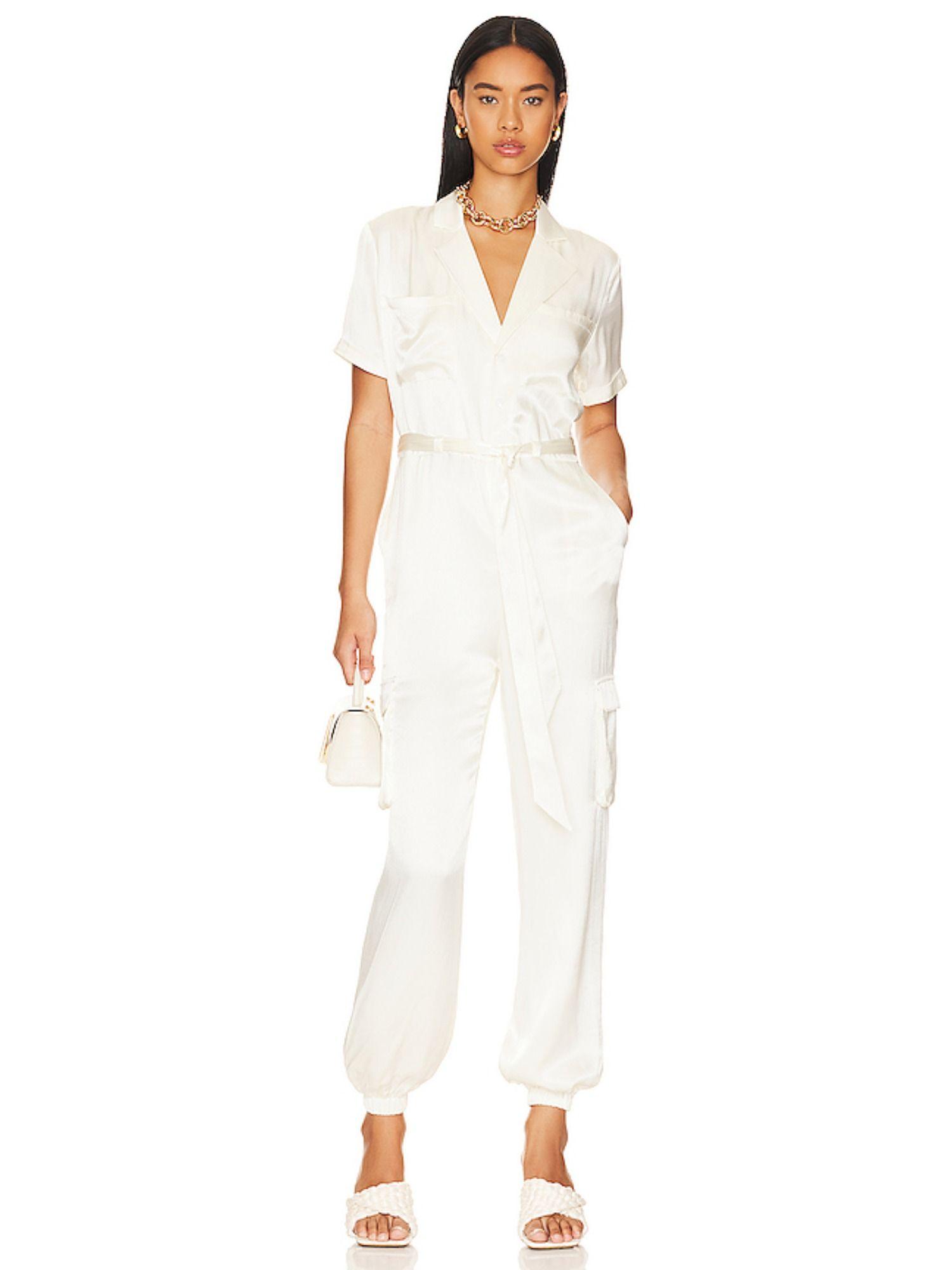 frida jumpsuit white