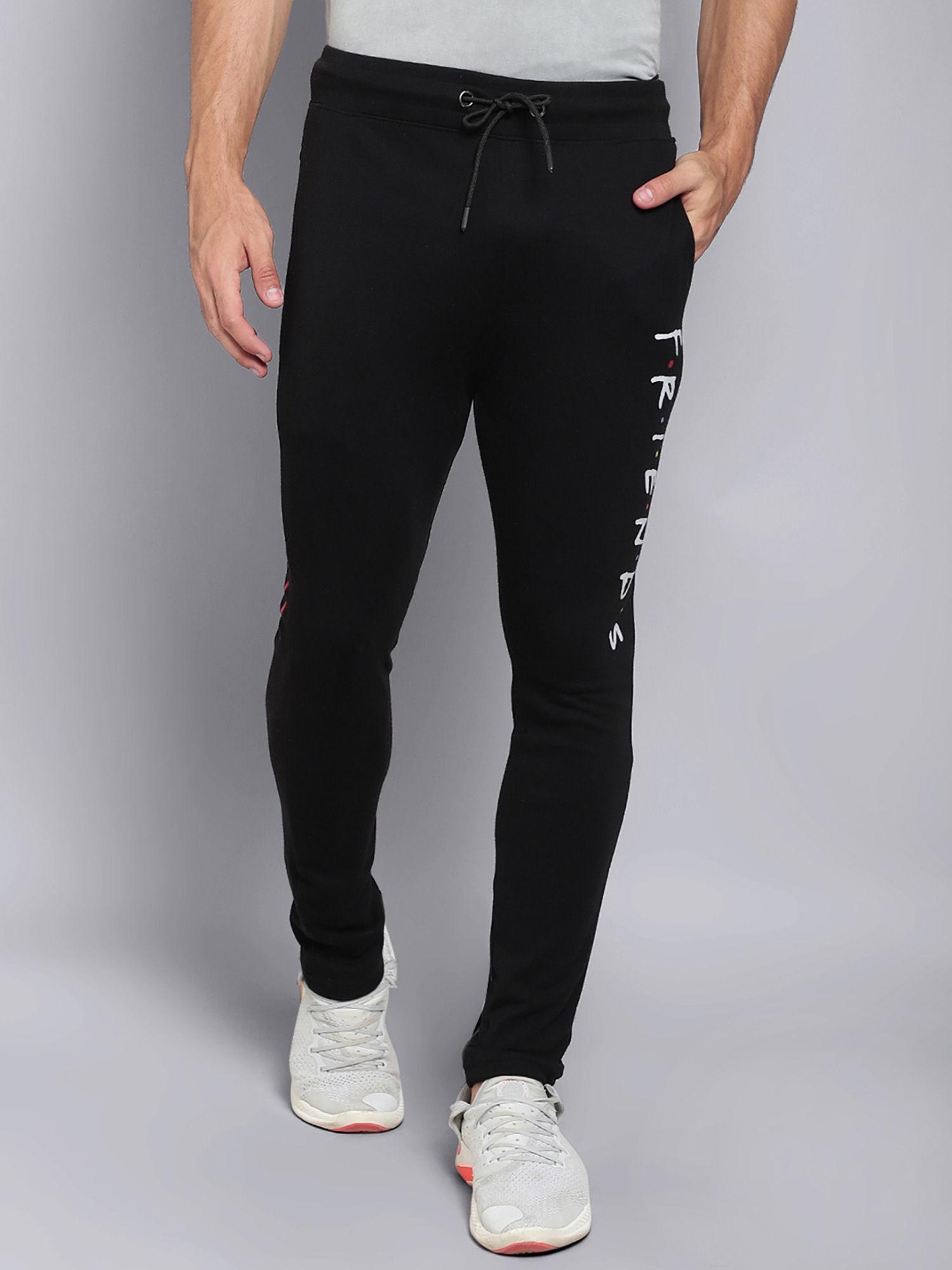friends featured black joggers for men