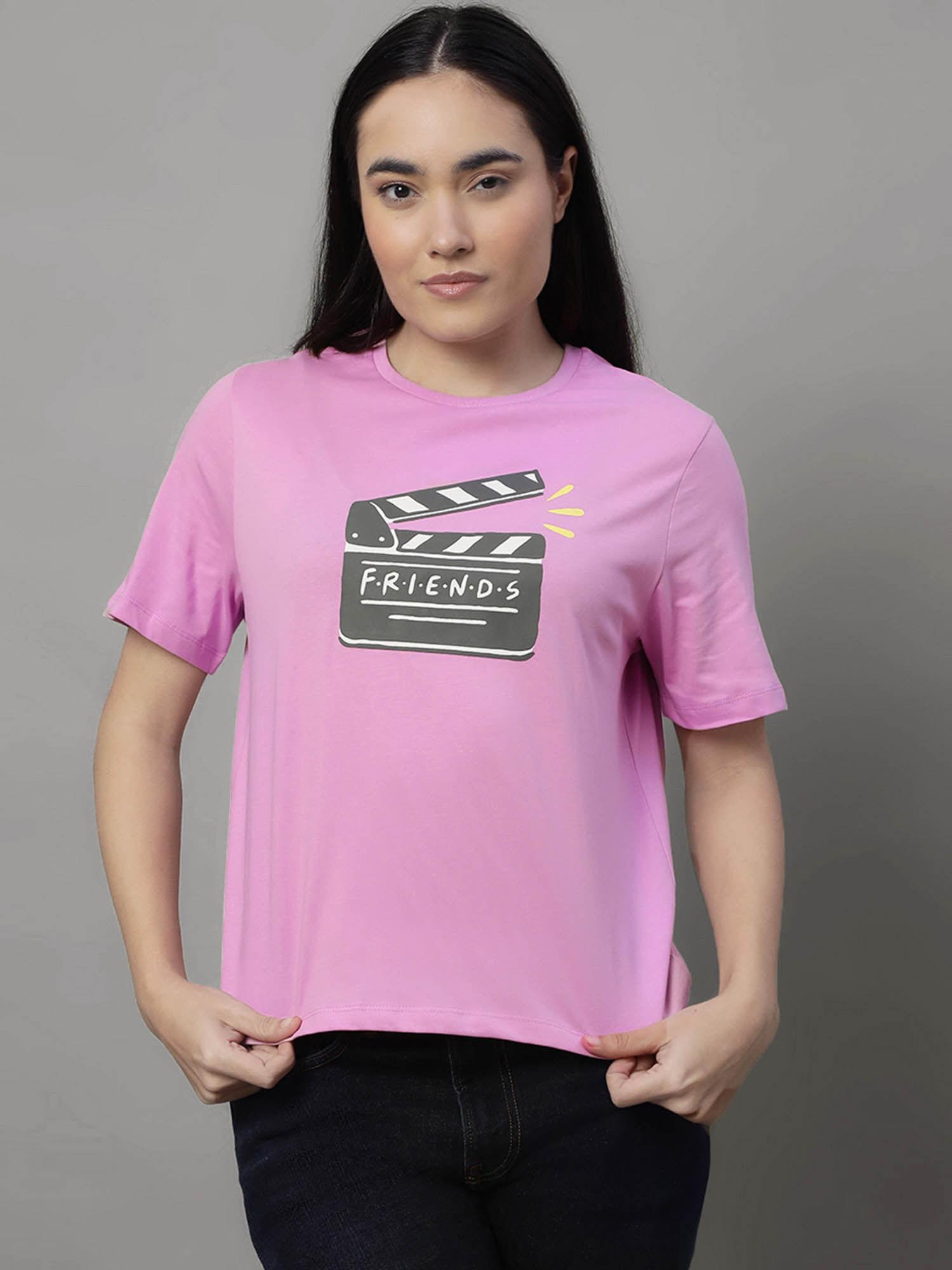 friends graphic relaxed fit tshirt for women