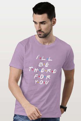 friends theme song round neck mens t-shirt - lavender