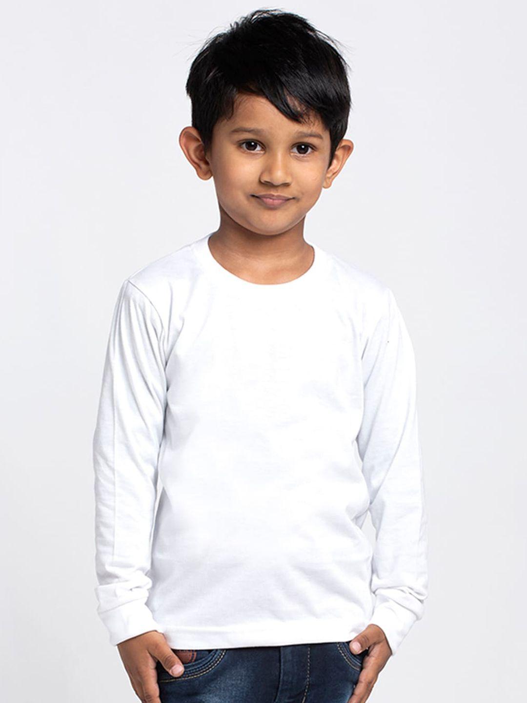 friskers-boys-white-solid-t-shirt