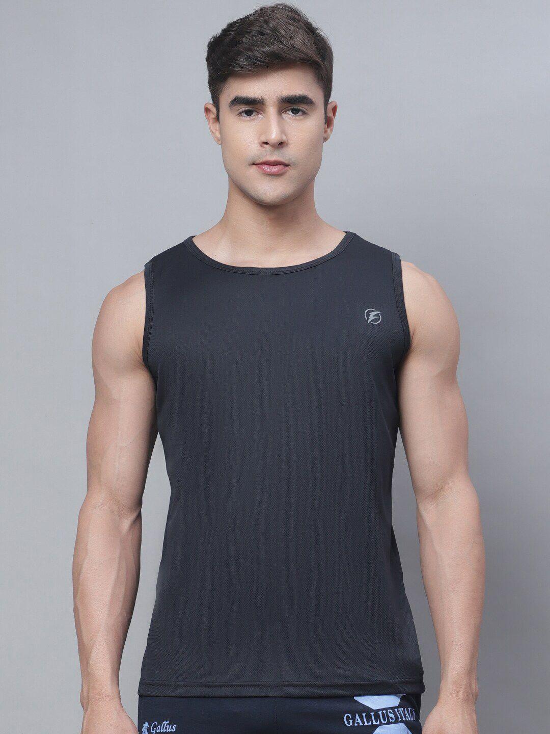 friskers round neck sleeveless anti odor breathable skin friendly sports t-shirt