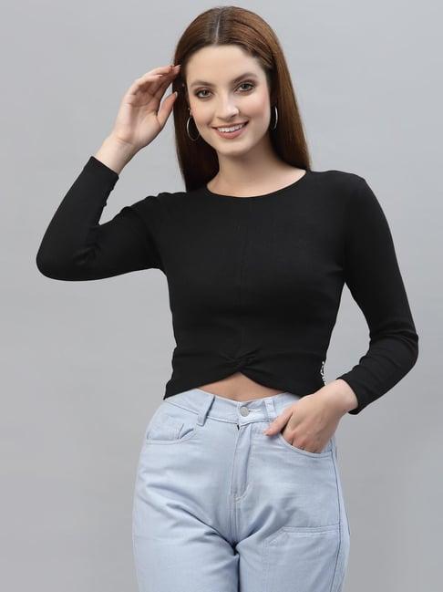 friskers black regular fit top