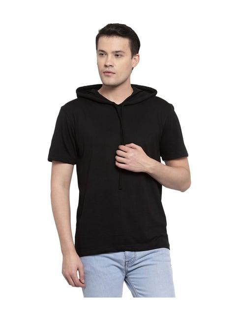 friskers black short sleeves hooded t-shirt