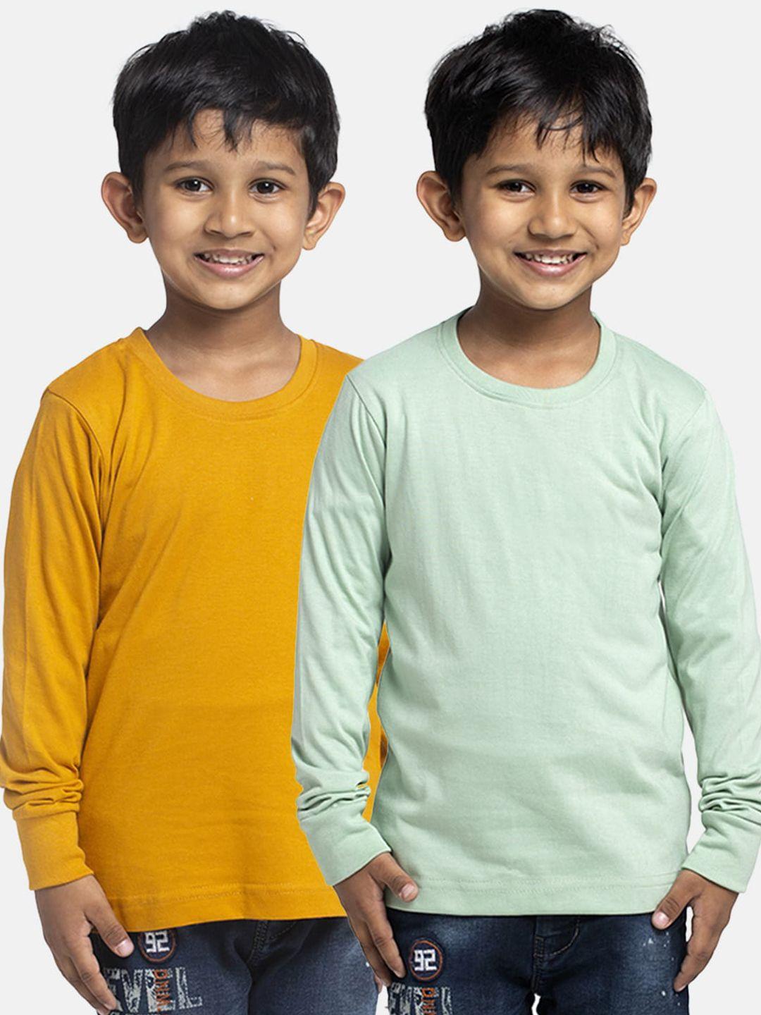 friskers boys pack of 2 pure cotton t-shirts