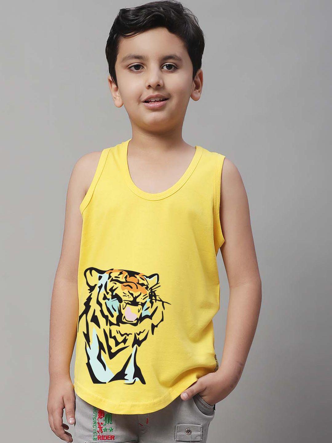 friskers boys printed bio wash pure cotton innerwear vests kdc459-06-2-3y