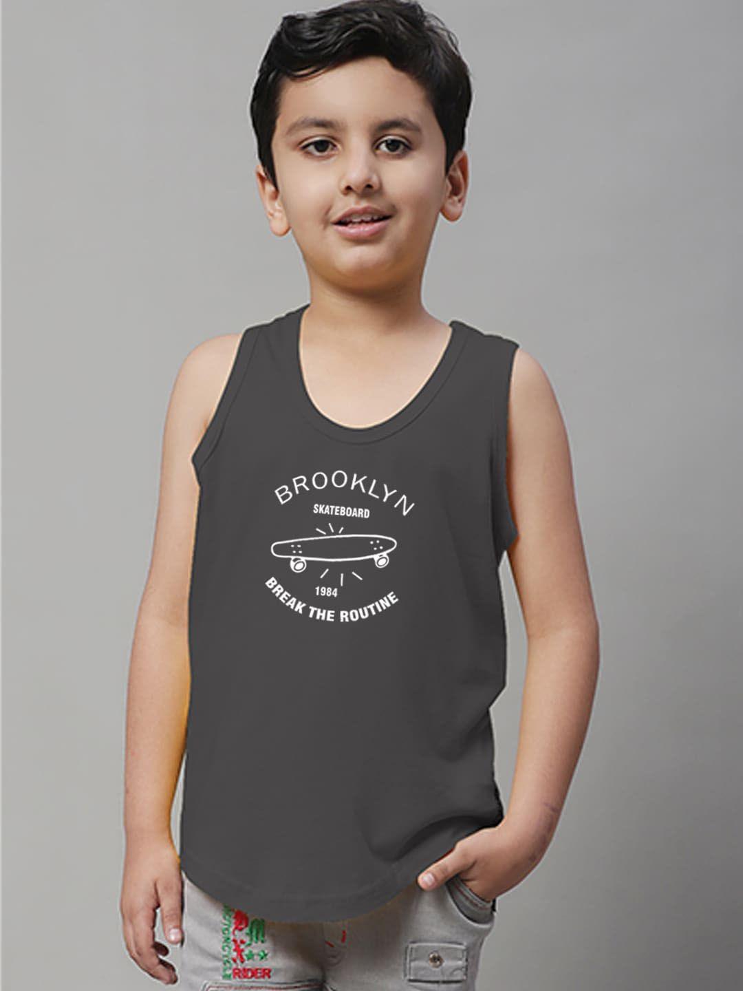 friskers boys printed pure cotton innerwear vests kdc451-41-2-3y