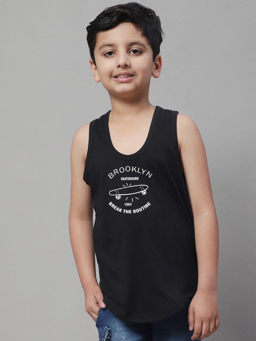 friskers boys printed pure cotton innerwear vests