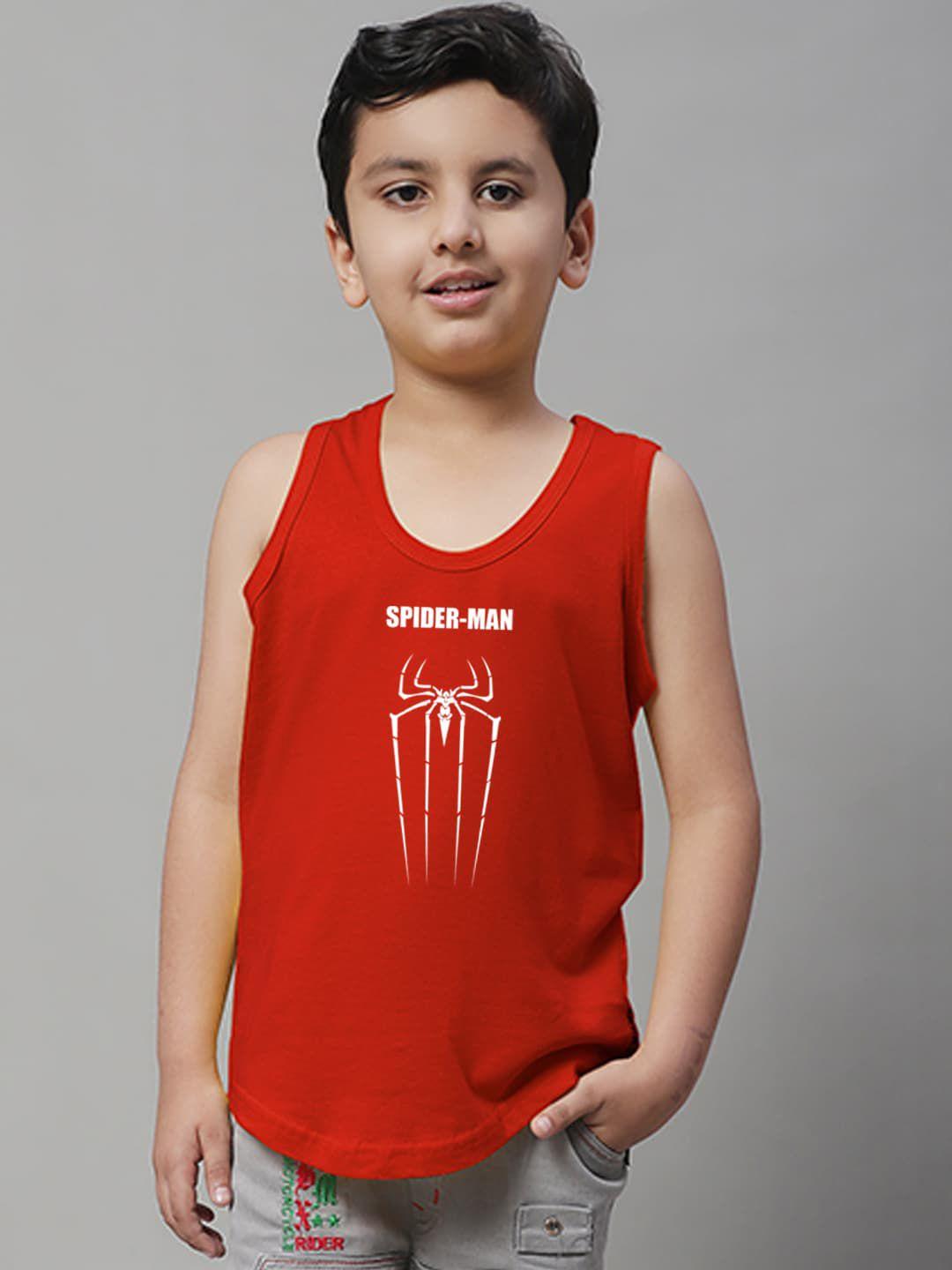 friskers boys printed skin friendly pure cotton gym innerwear vest