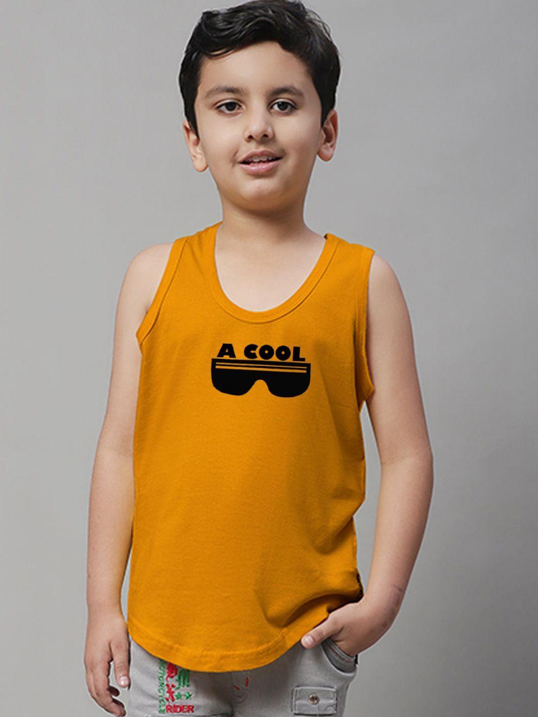 friskers boys printed skin friendly pure cotton gym innerwear vest