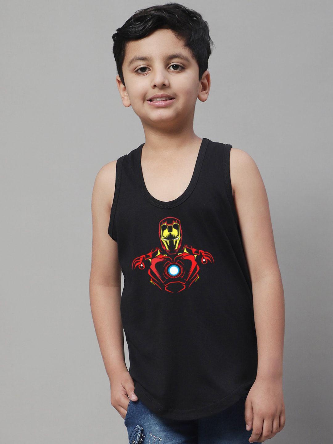 friskers boys printed skin friendly pure cotton gym innerwear vest