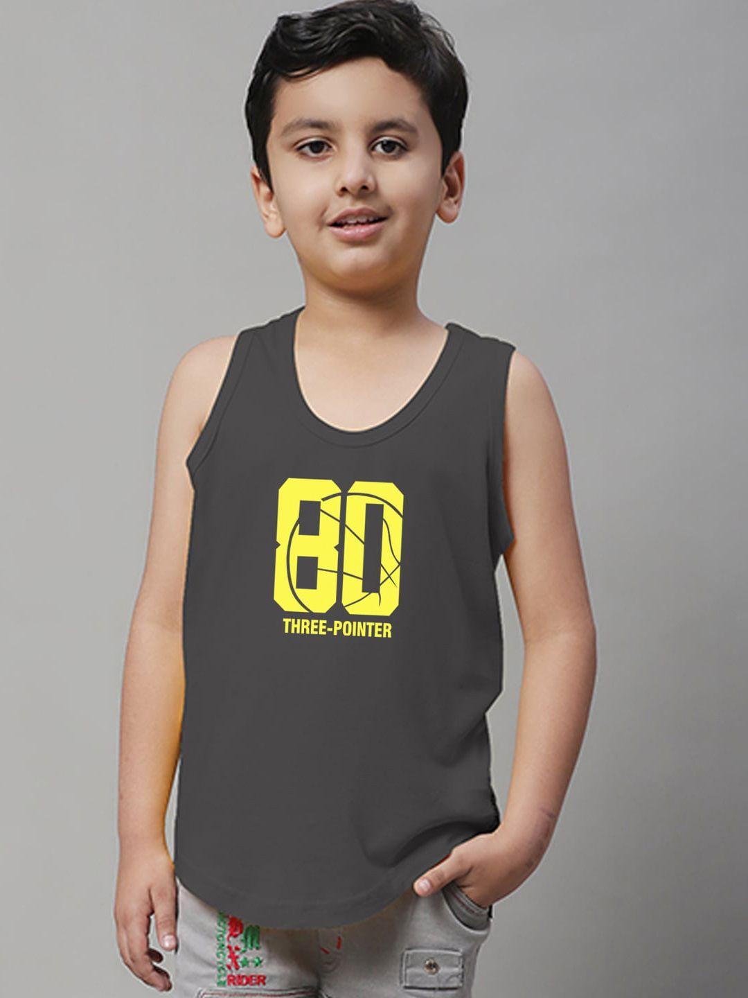 friskers boys printed skin friendly pure cotton gym innerwear vest