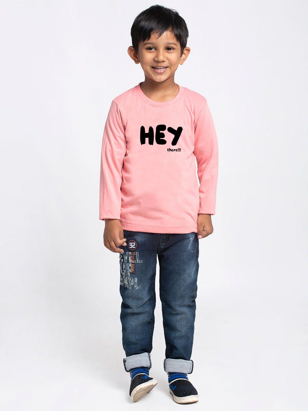 friskers boys typography printed cotton t-shirt