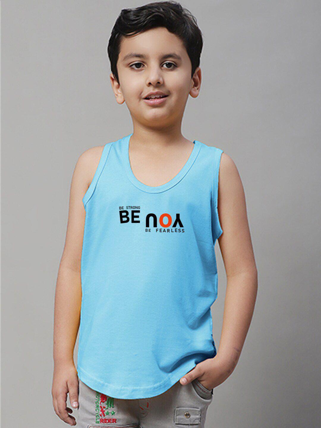 friskers boys typography printed pure cotton innerwear vests