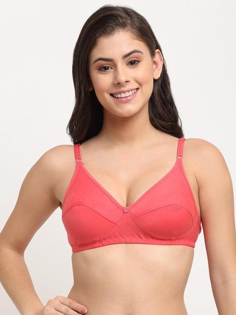 friskers coral non-padded bra