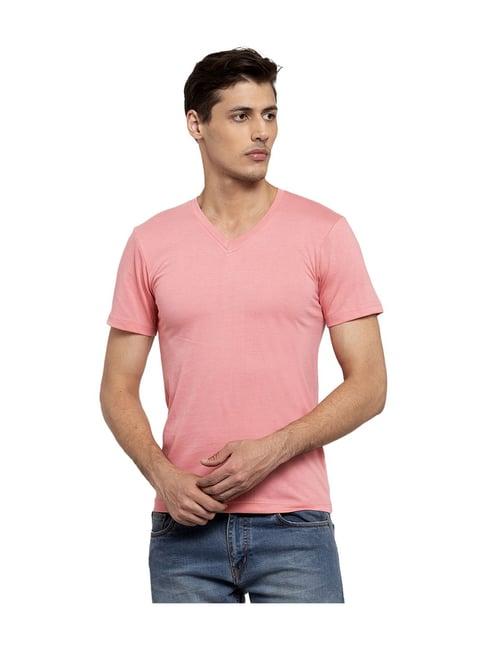 friskers coral solid cotton t-shirt