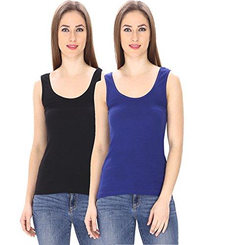 friskers cotton rib racerback women tank top pack of 2