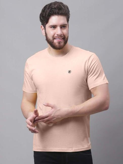 friskers light coral slim fit crew t-shirt