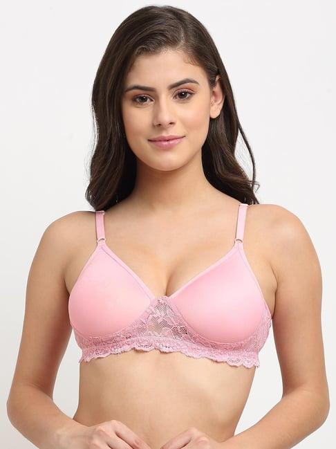 friskers light pink lace padded bra