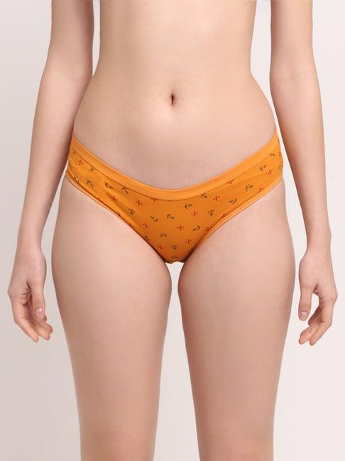 friskers mustard printed panty