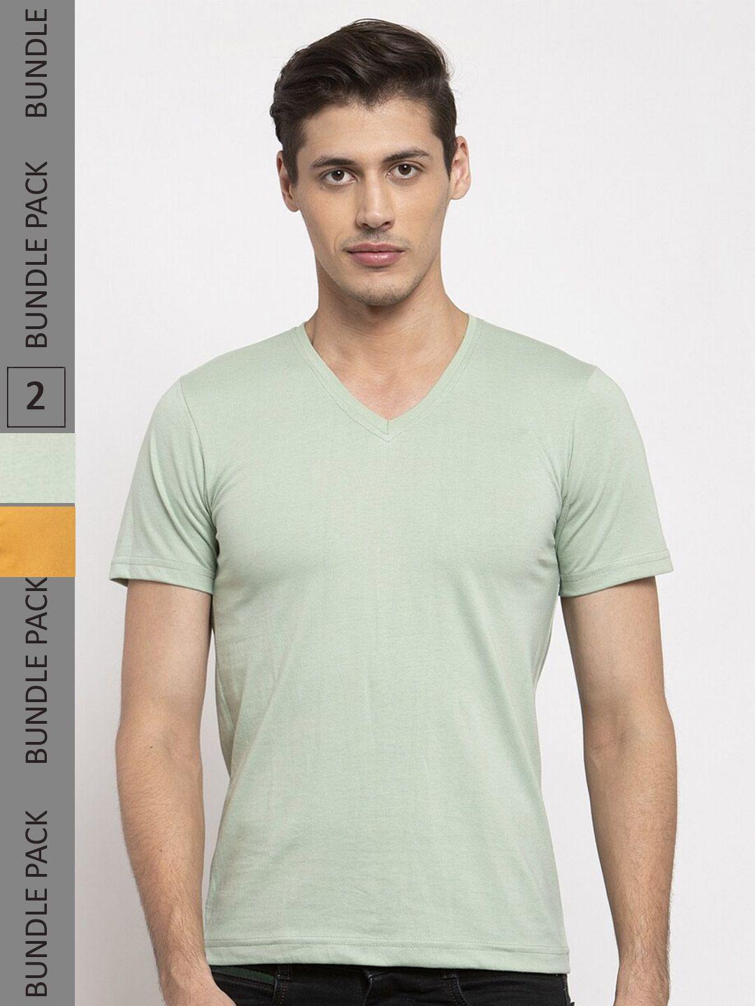 friskers pack of 2 v-neck slim fit t-shirt