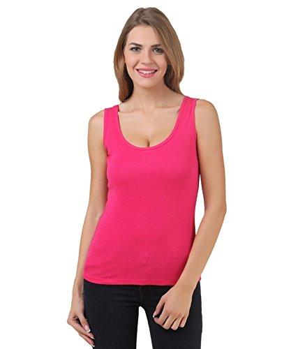 friskers pink cotton women racerback tank top