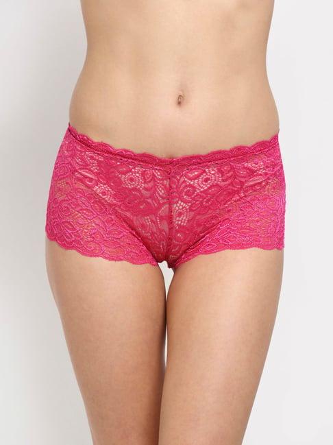 friskers pink self design hipster panty