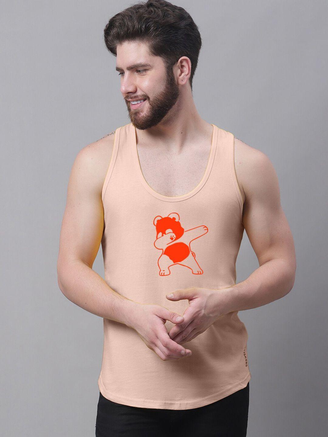 friskers printed skin friendly pure cotton innerwear vests